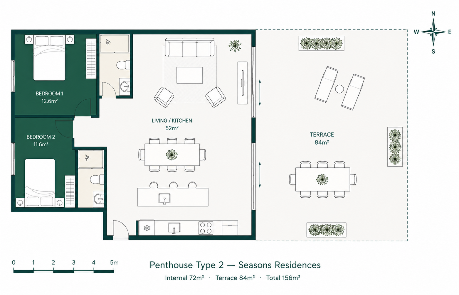 Seasons Residences Penthouse Type 2 floor plan