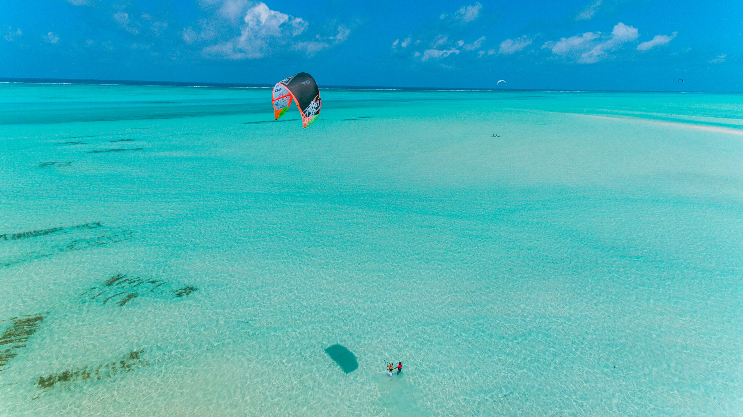 Kite surfing in Zanzibar — Jambiani, the east coast