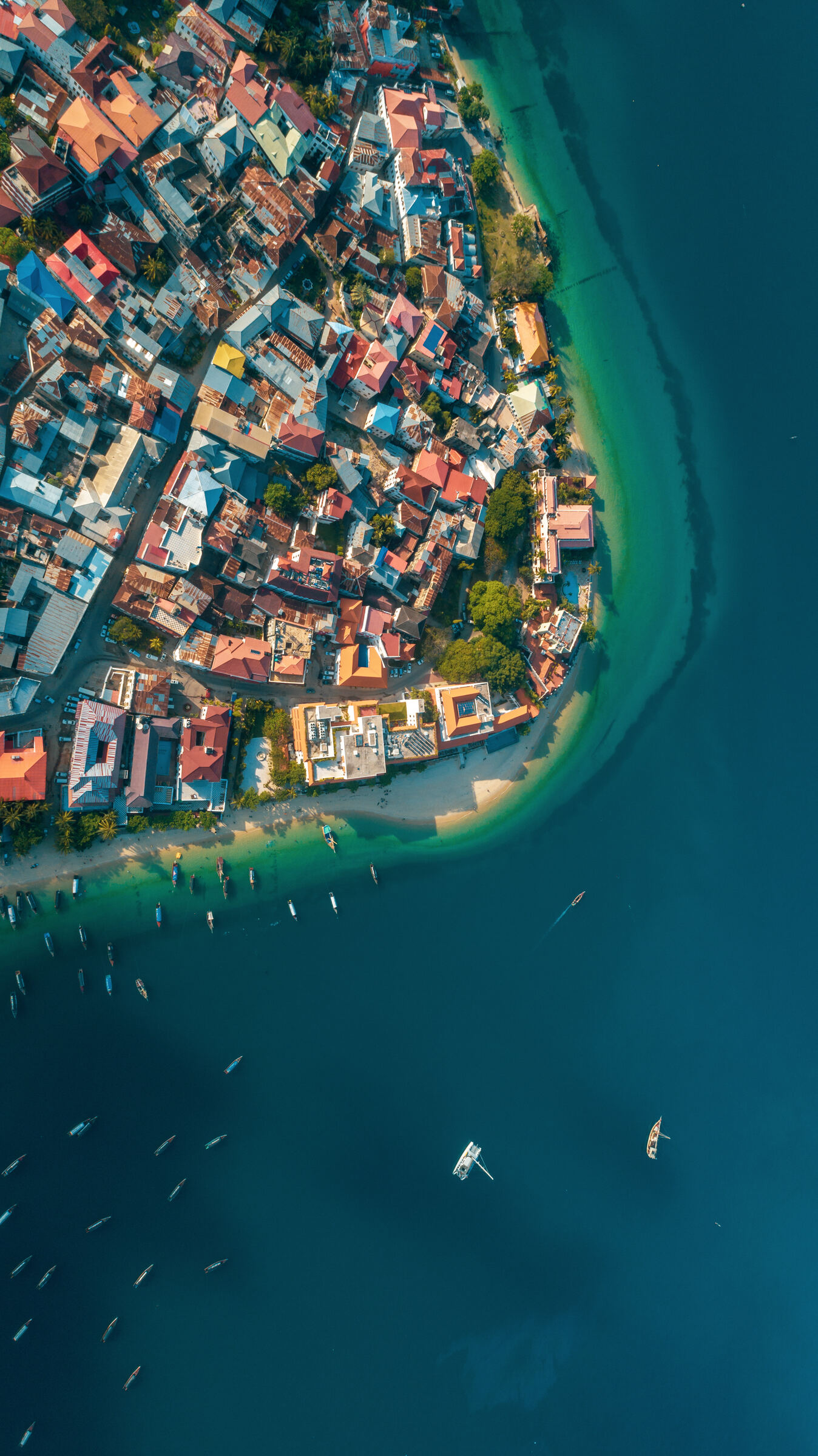 Zanzibar's ancient capital — Stone Town from above
