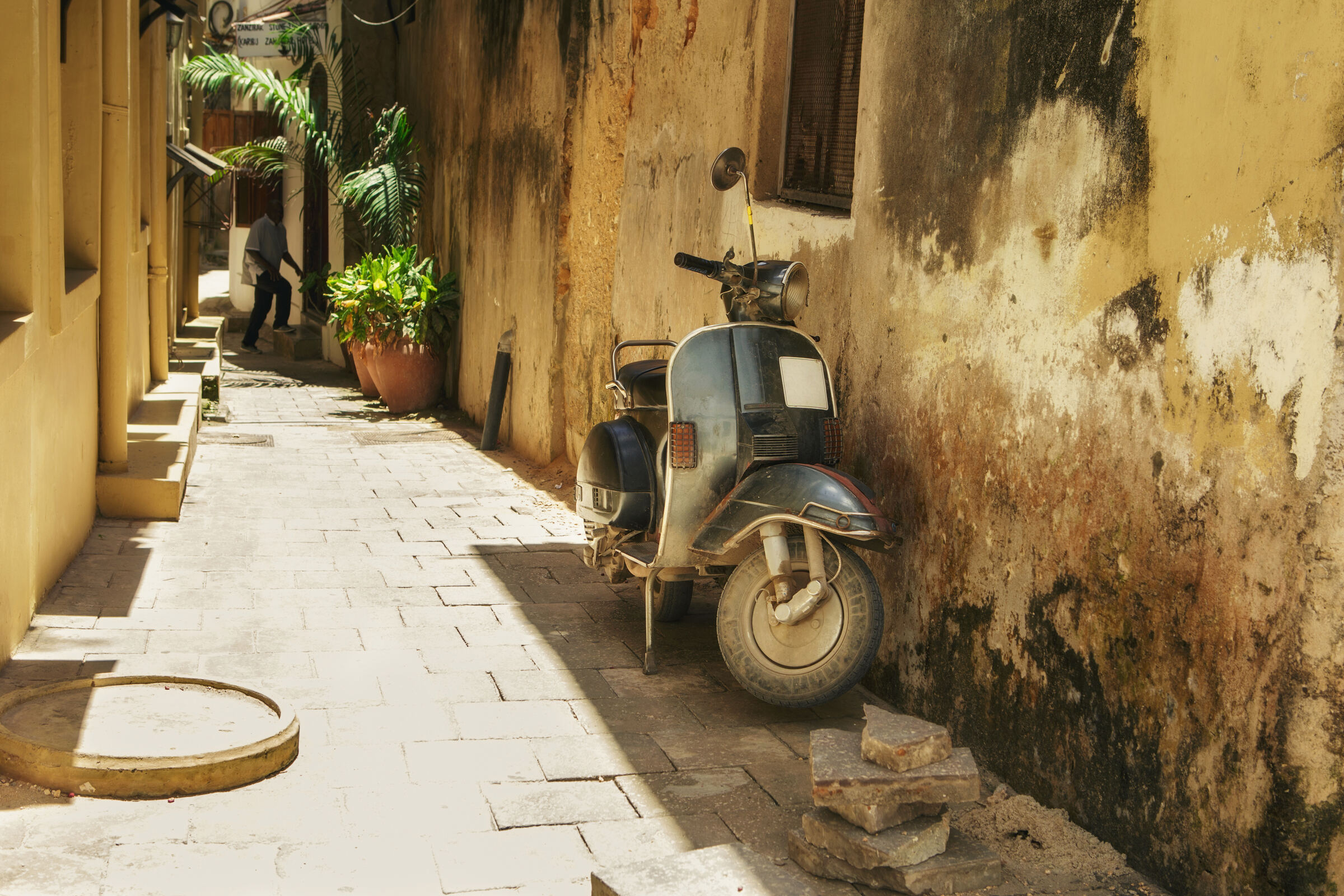 A Stone Town street — Zanzibar's UNESCO old quarter